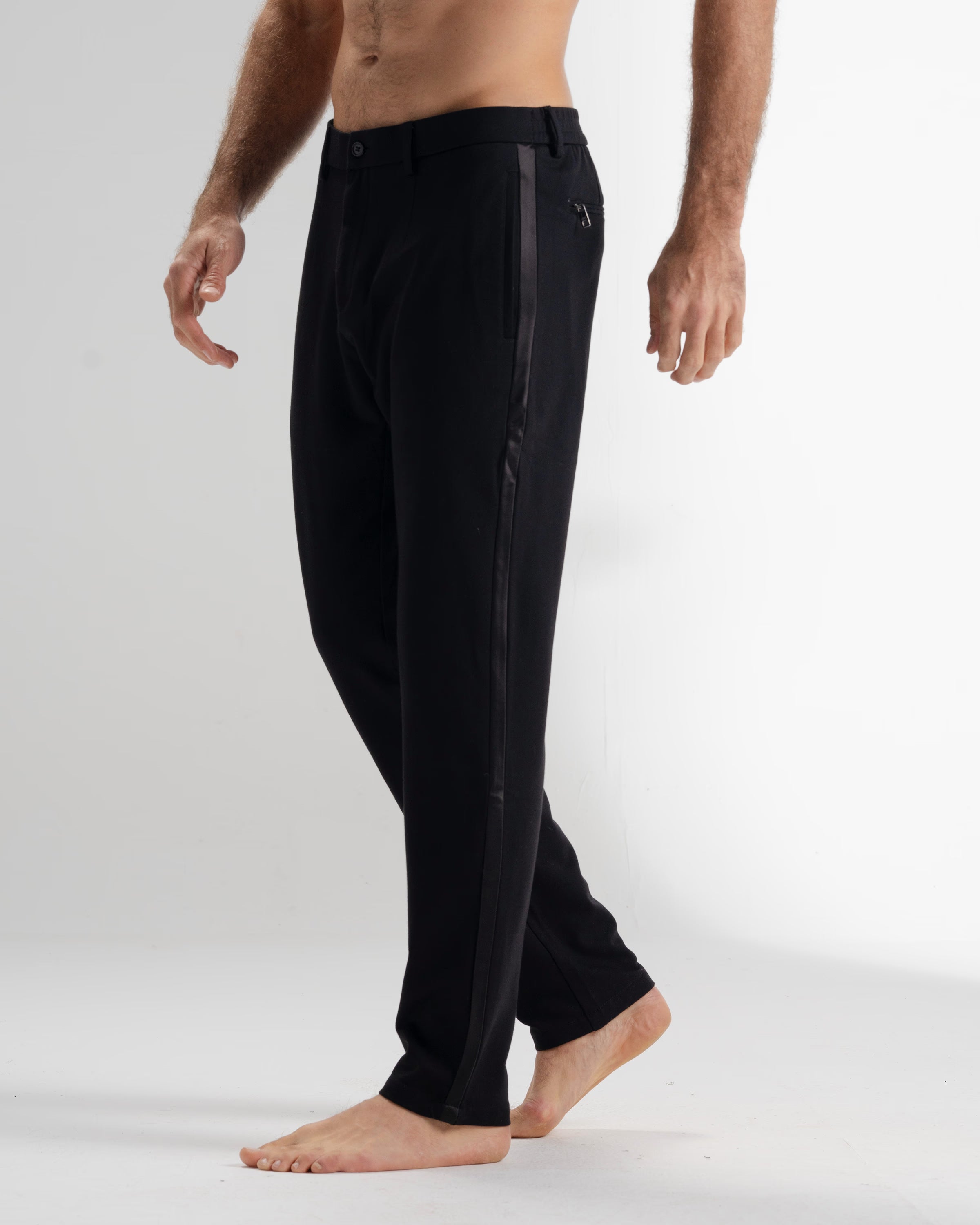 8509trouserblack line - black - 2