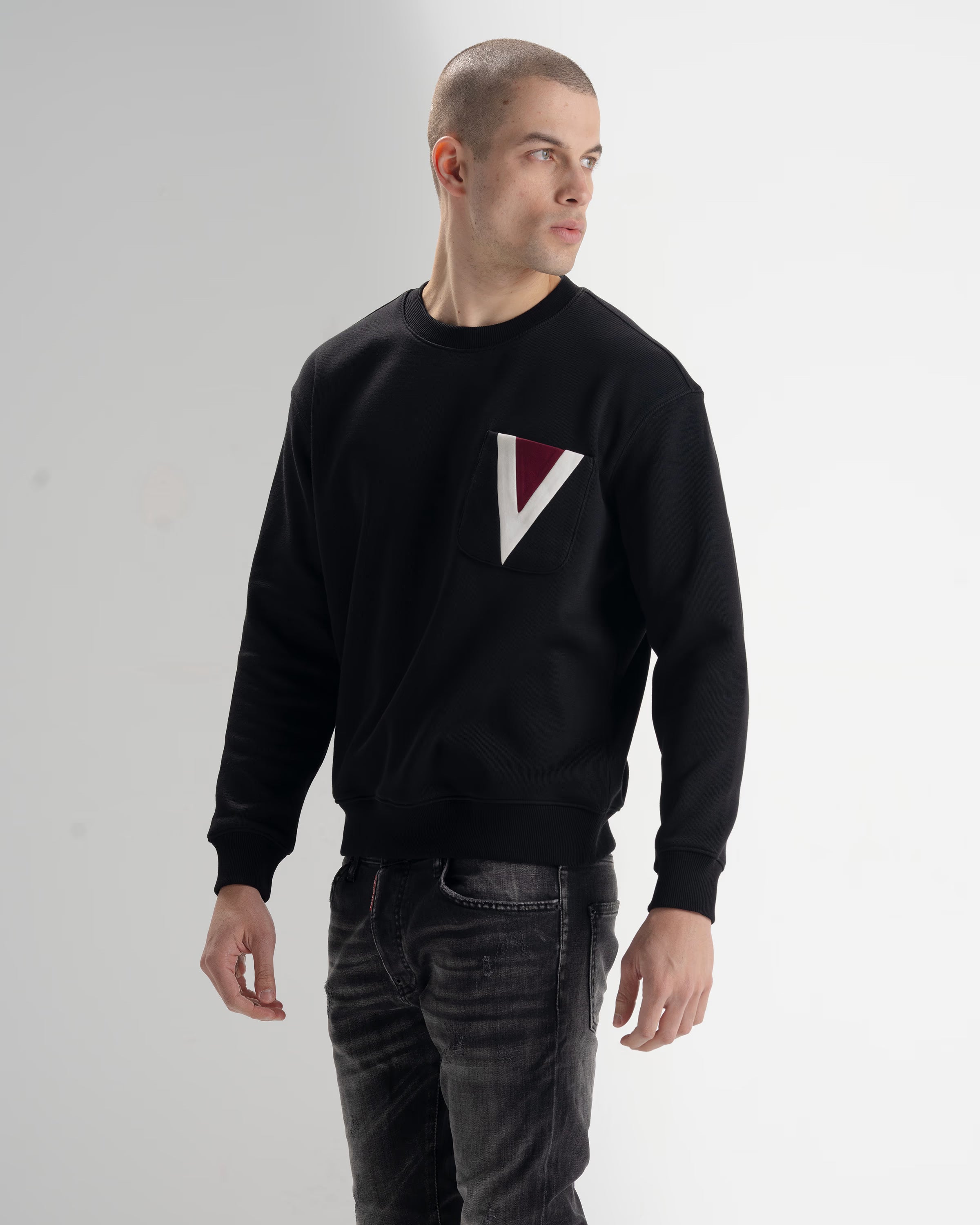 VLTN SWEATSHIRT 24111l vltn - black - 3
