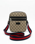 Guc ci Men’s Ophidia Small Sling Bag – GG Monogram Web Strap
