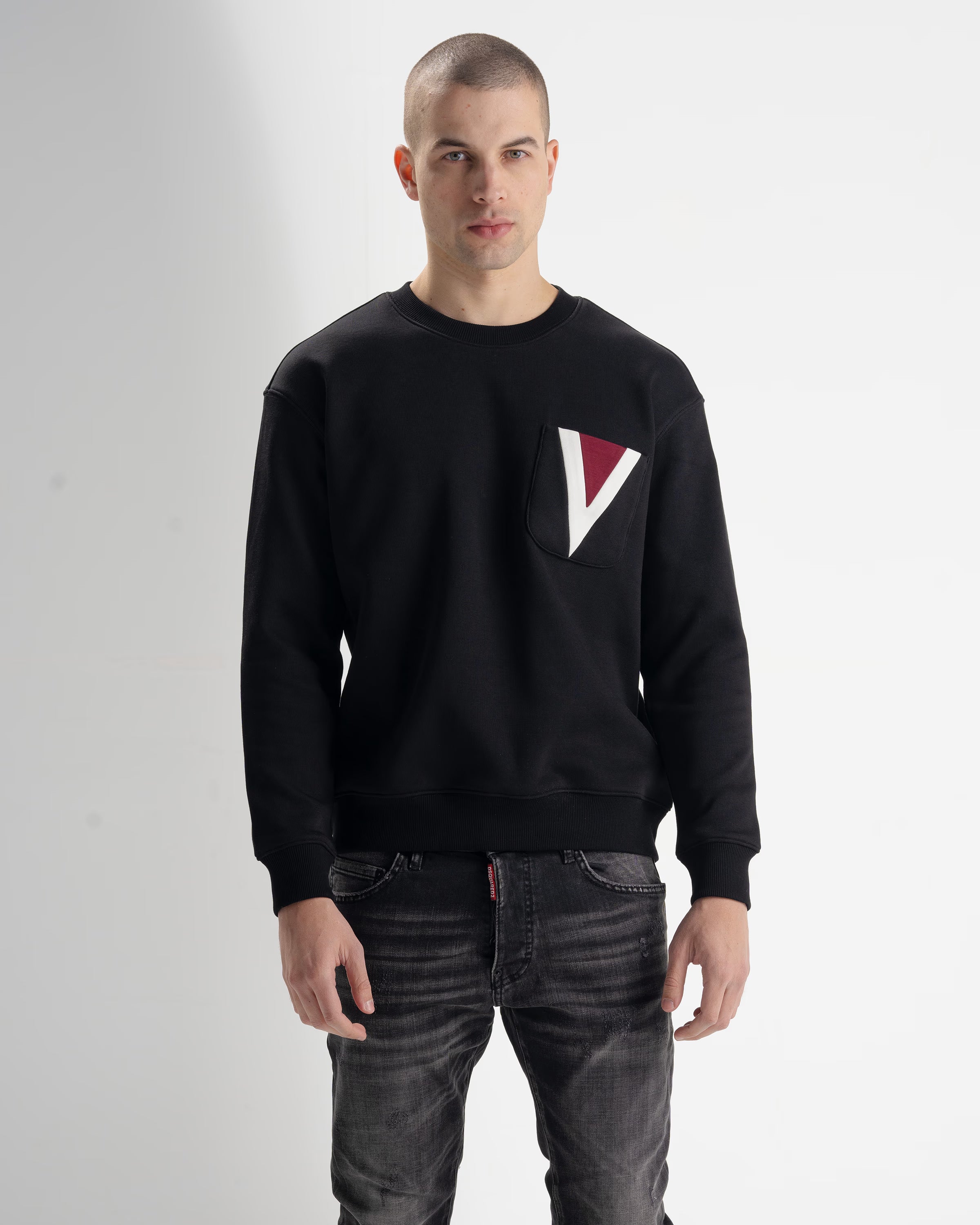 VLTN SWEATSHIRT 24111l vltn - black - 1