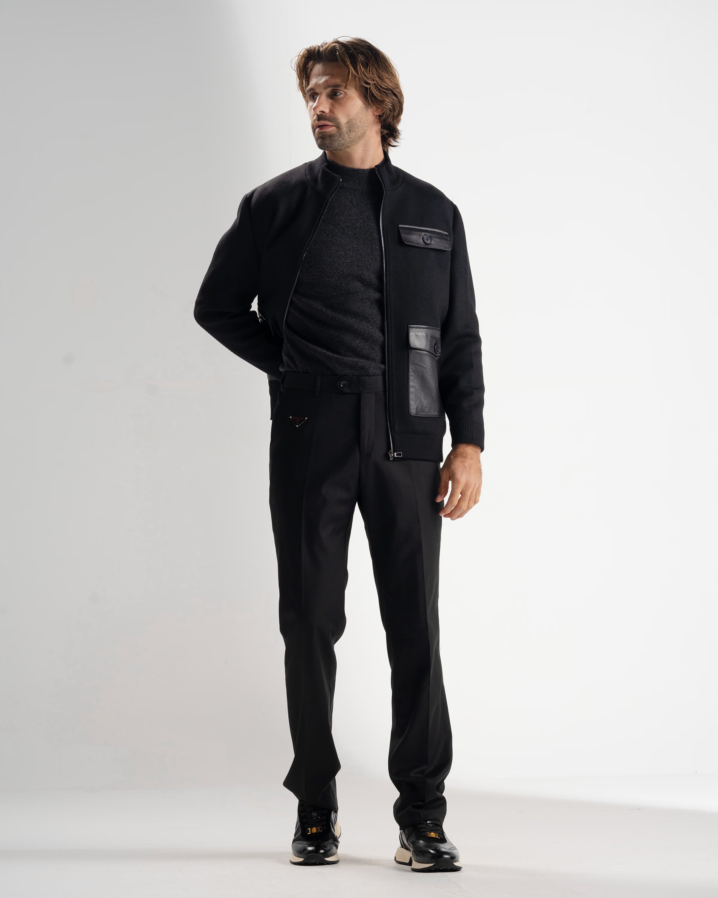 jacket 6195loropiana - black - 5