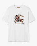 BURBERR Y Men’s T‑Shirt with Artistic Front Print 22569
