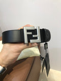 Fendi Men’s Luxury Leather Belt – FF Buckle