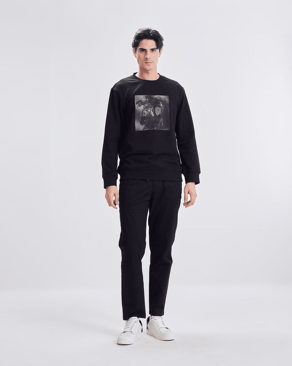 88277 sweatshirt herems hoursherems - black - cover