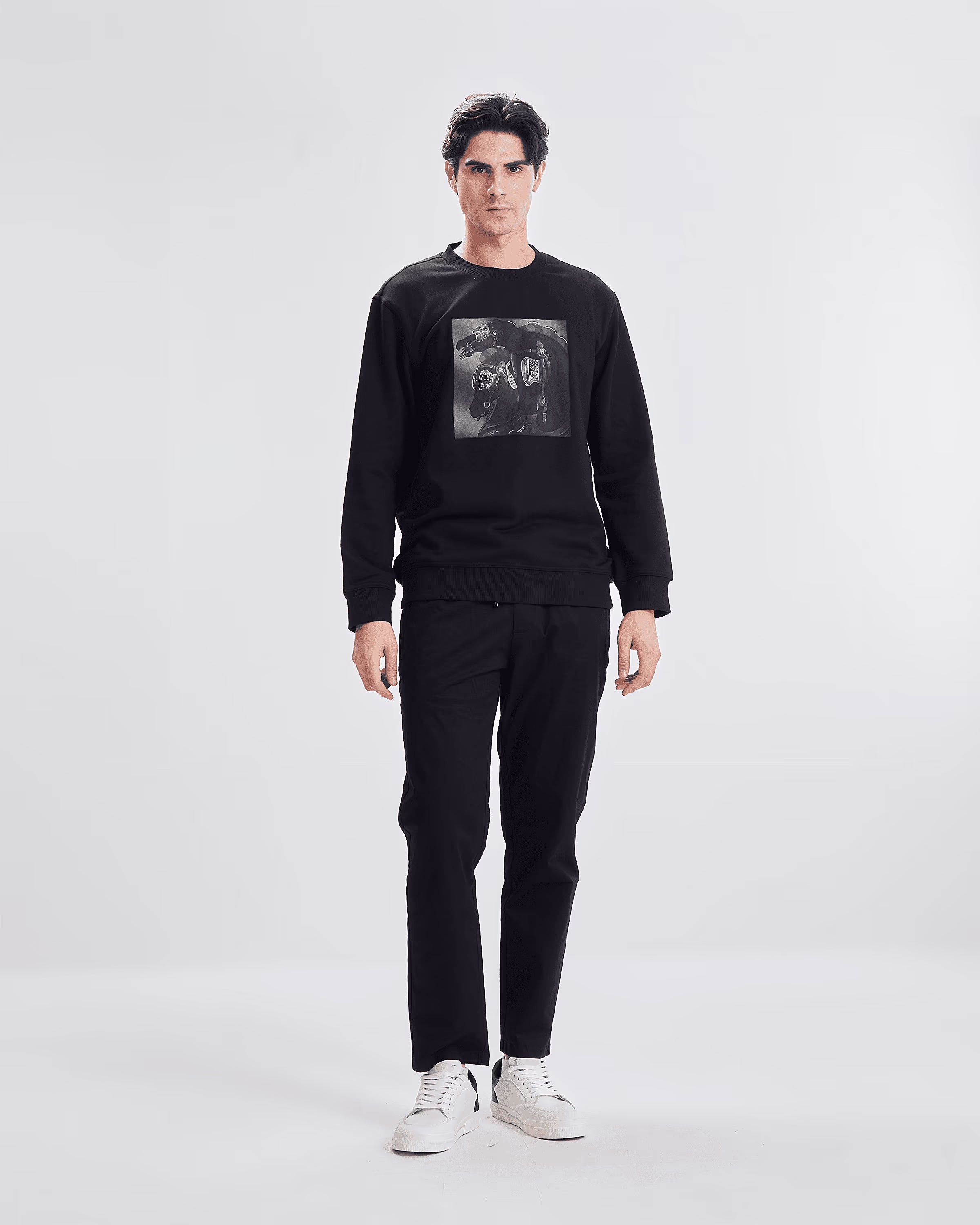 88277 sweatshirt herems hoursherems - black - cover