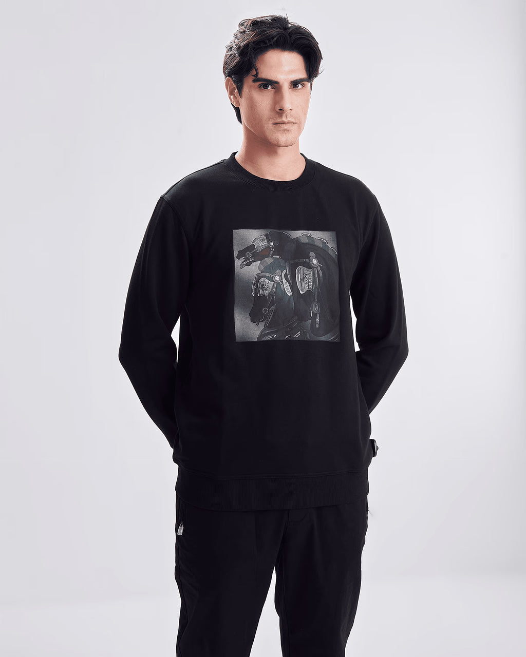 88277 sweatshirt herems hoursherems - black - 4