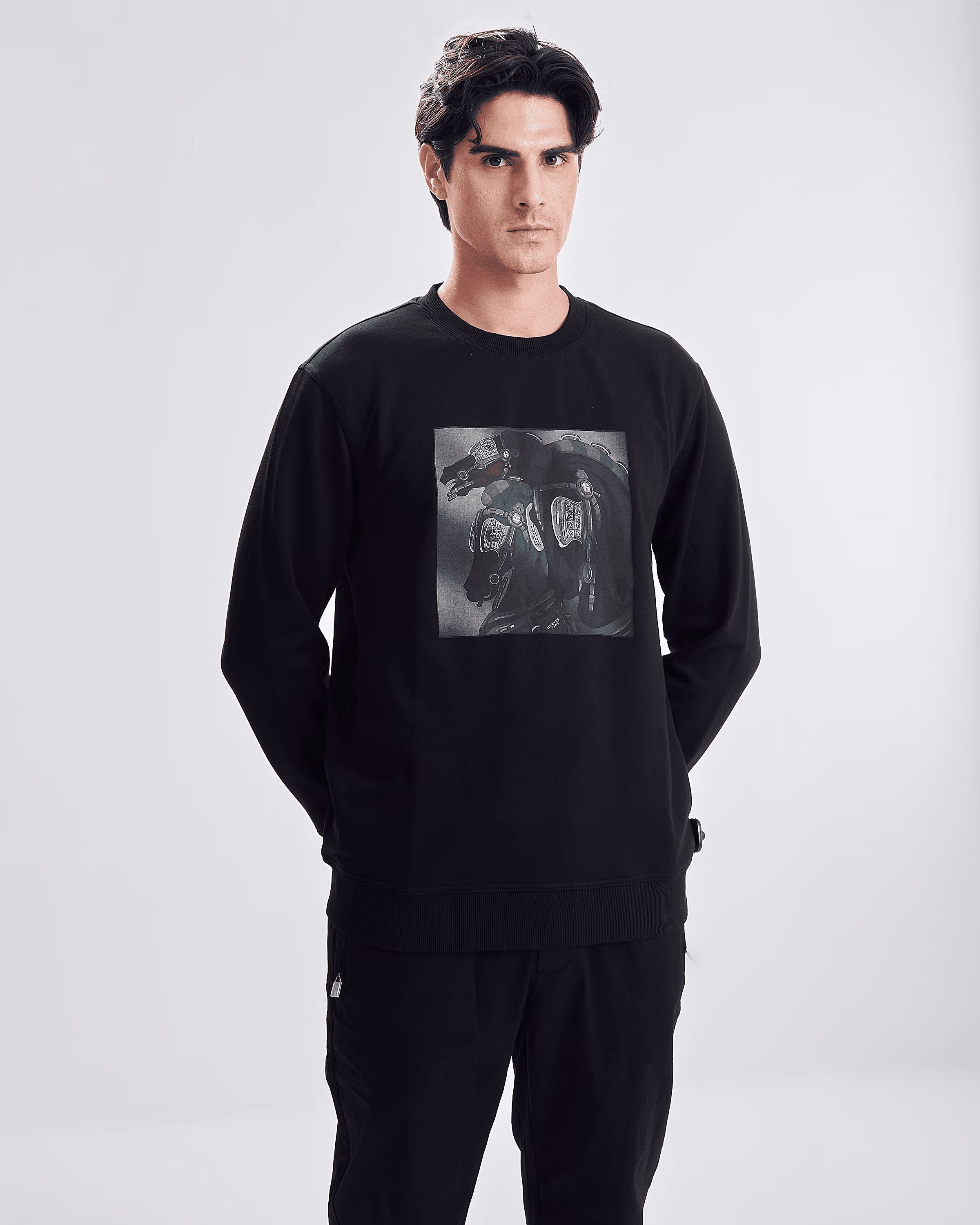 88277 sweatshirt herems hoursherems - black - 4