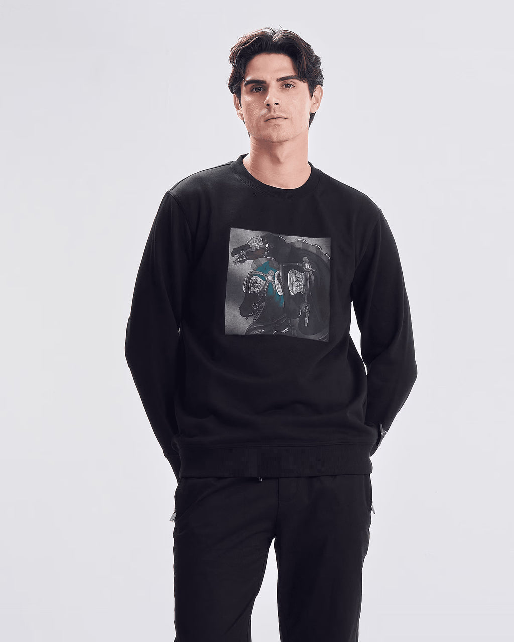 88277 sweatshirt herems hoursherems - black - 1