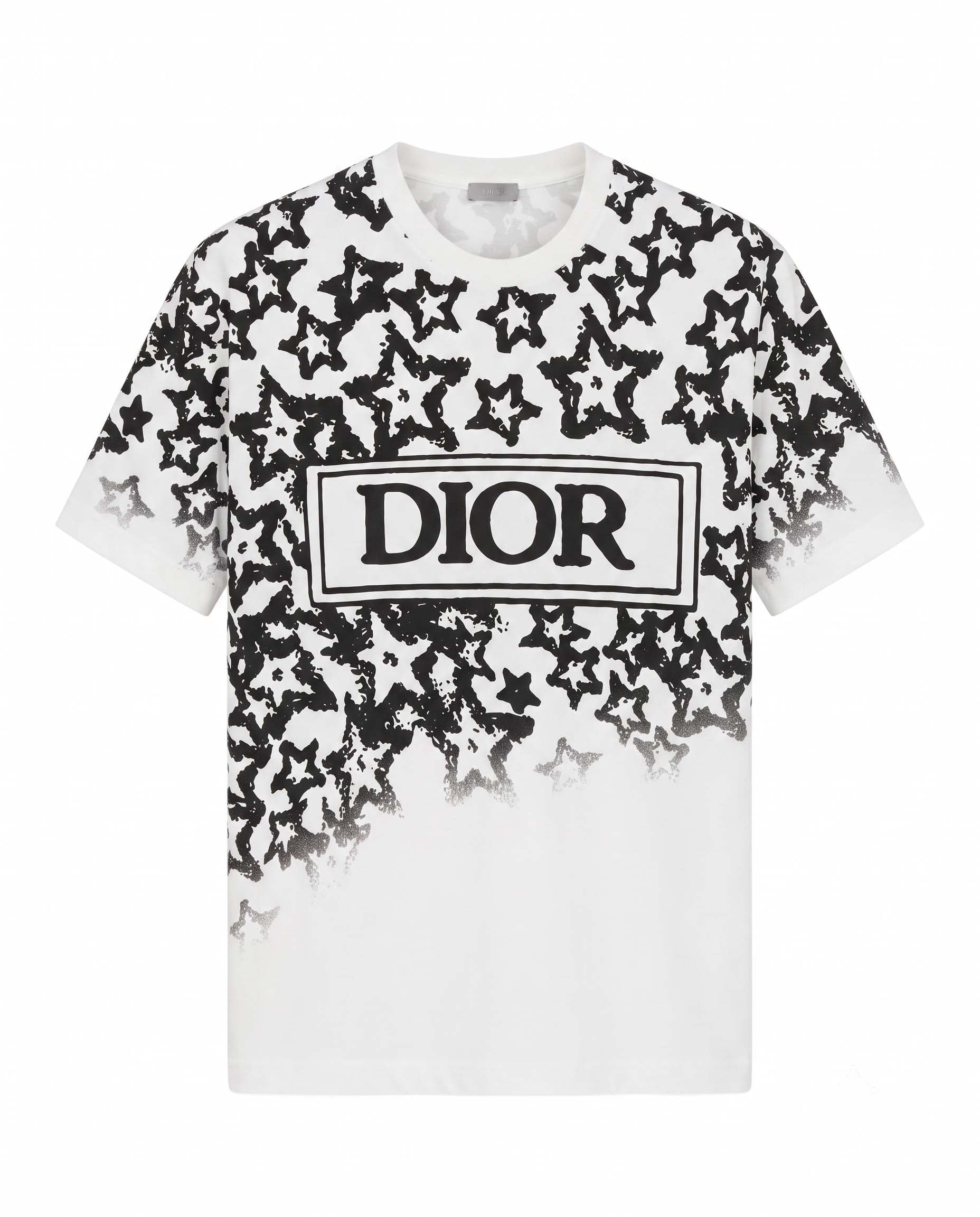 DIO R Men’s T‑shirt with Full Star Pattern & DIOR Front Logo 1481