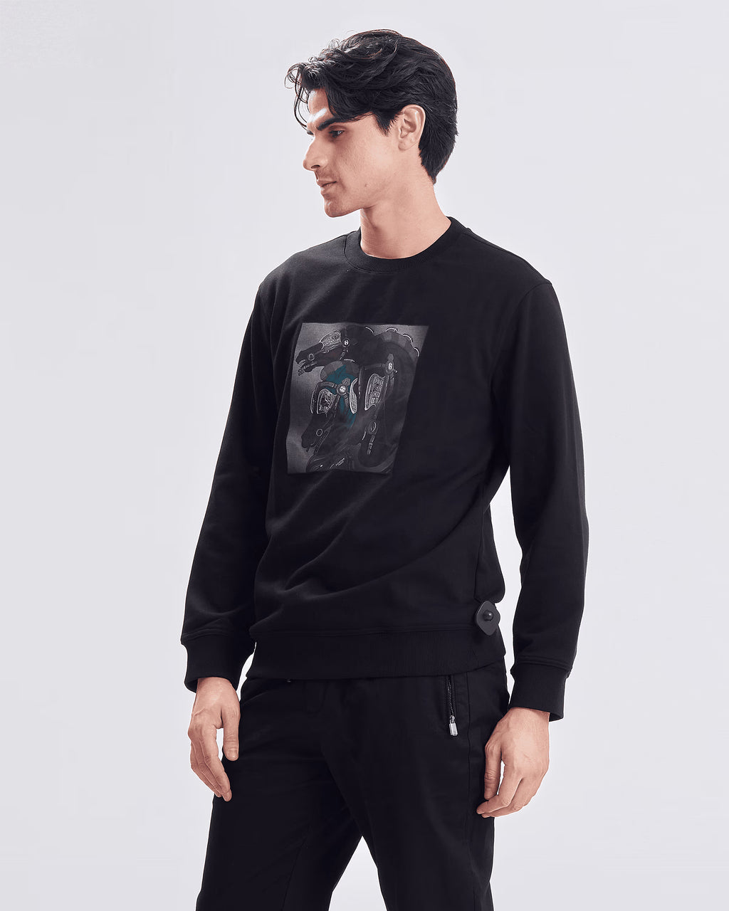 88277 sweatshirt herems hoursherems - black - 2