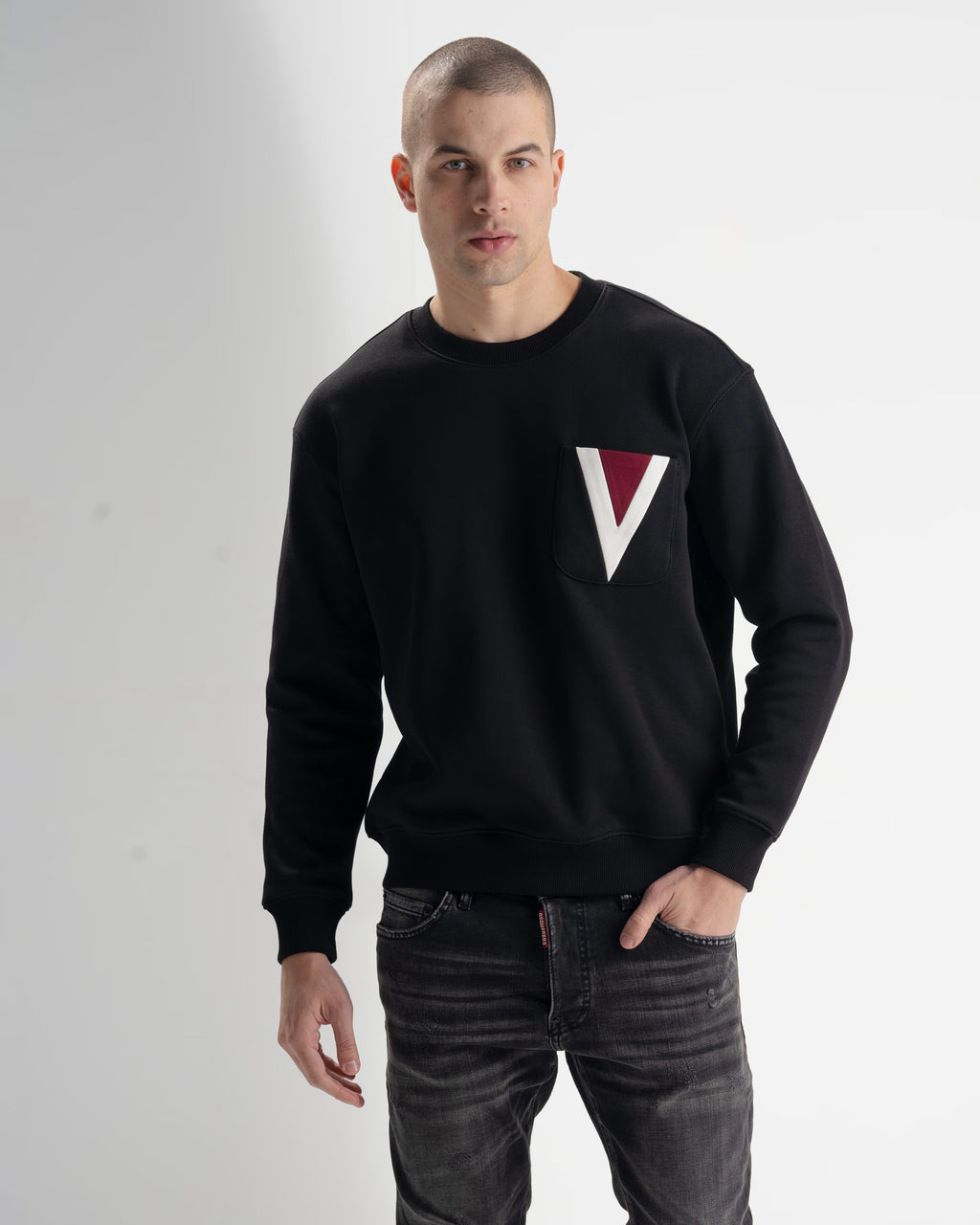 VLTN SWEATSHIRT 24111l vltn - black - 2