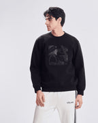 88302 sweatshirt herems logoherems - black - 2