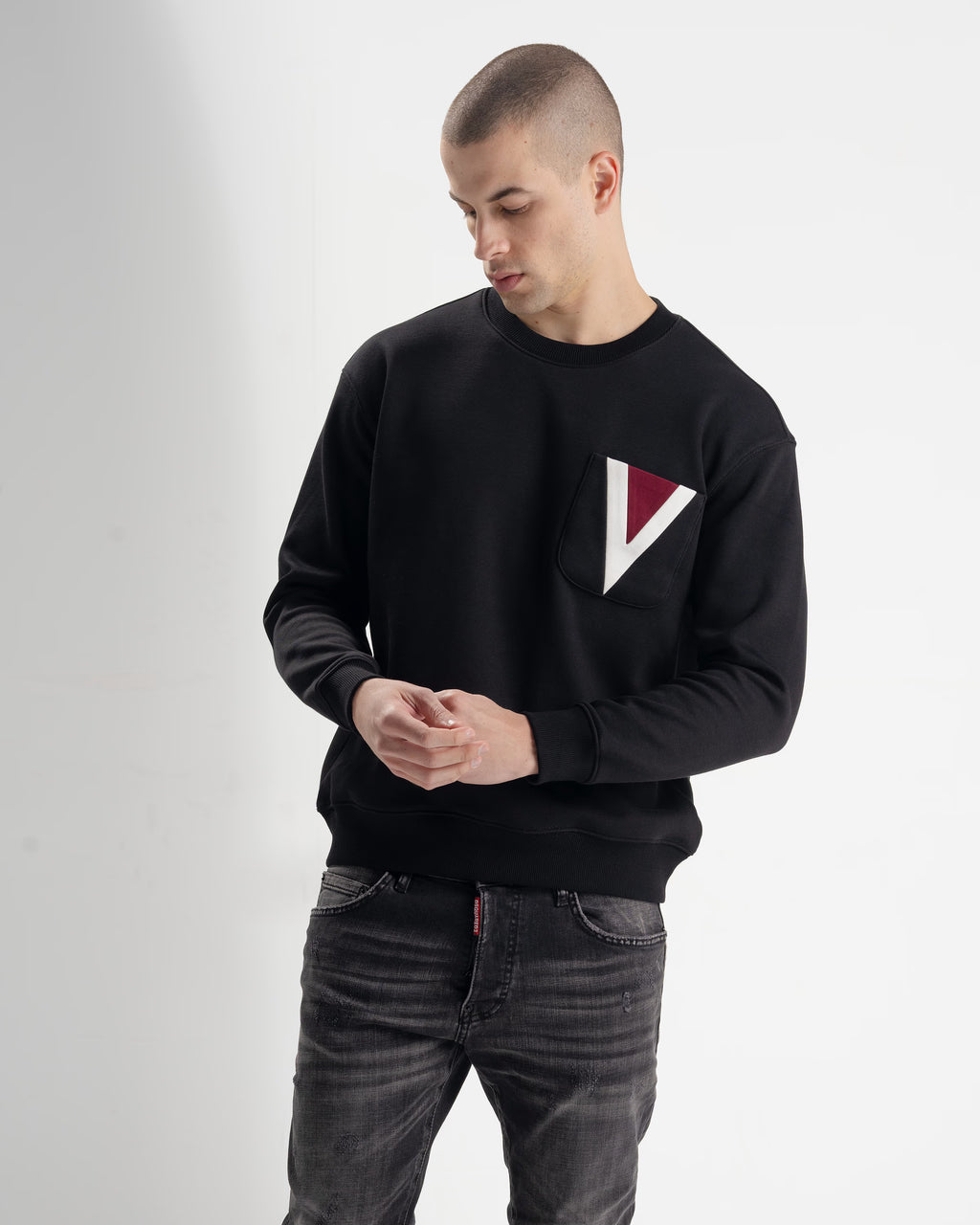 VLTN SWEATSHIRT 24111l vltn - black - cover