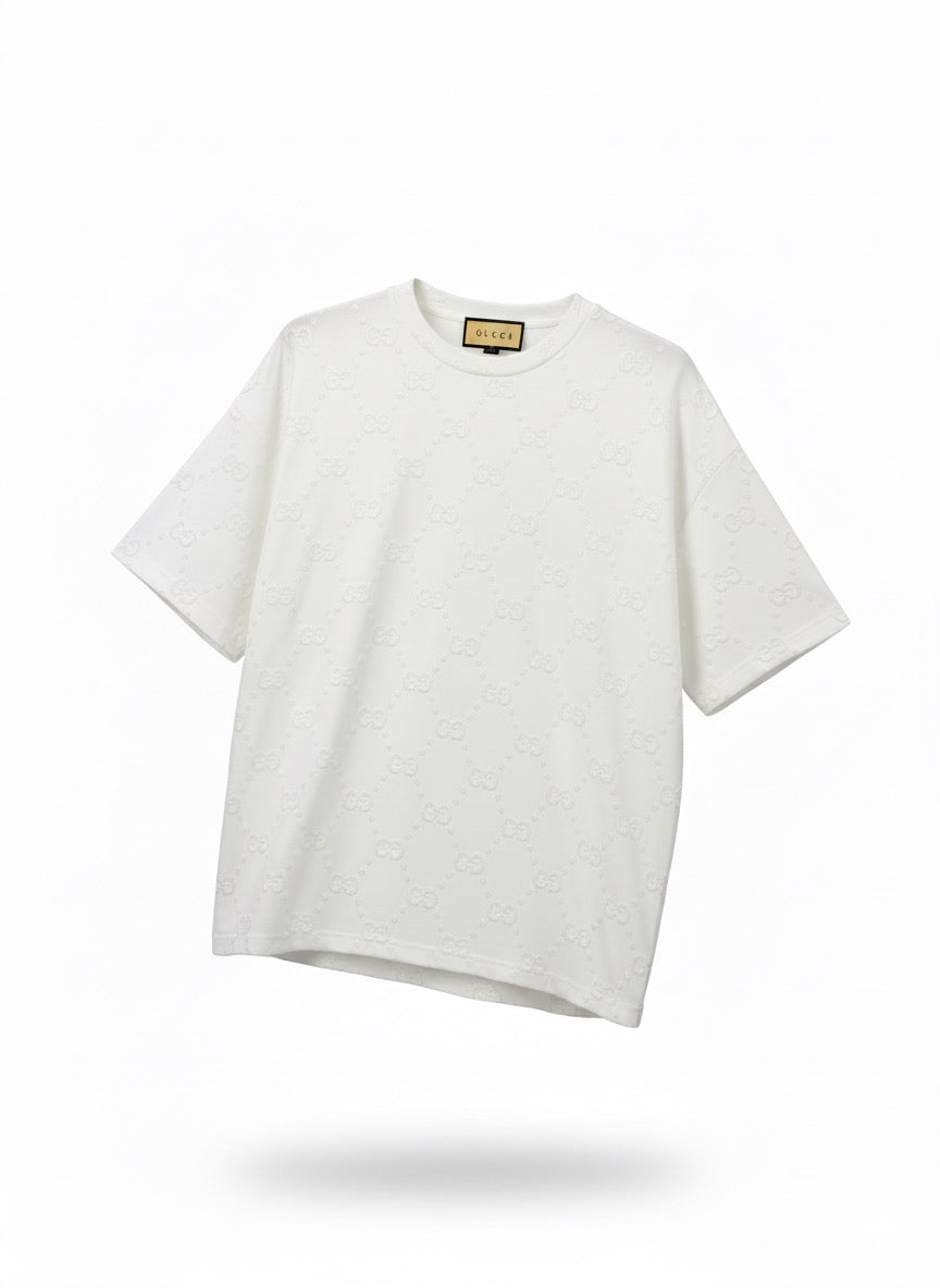 GUCC I Men’s GG Monogram Pattern T‑Shirt 385