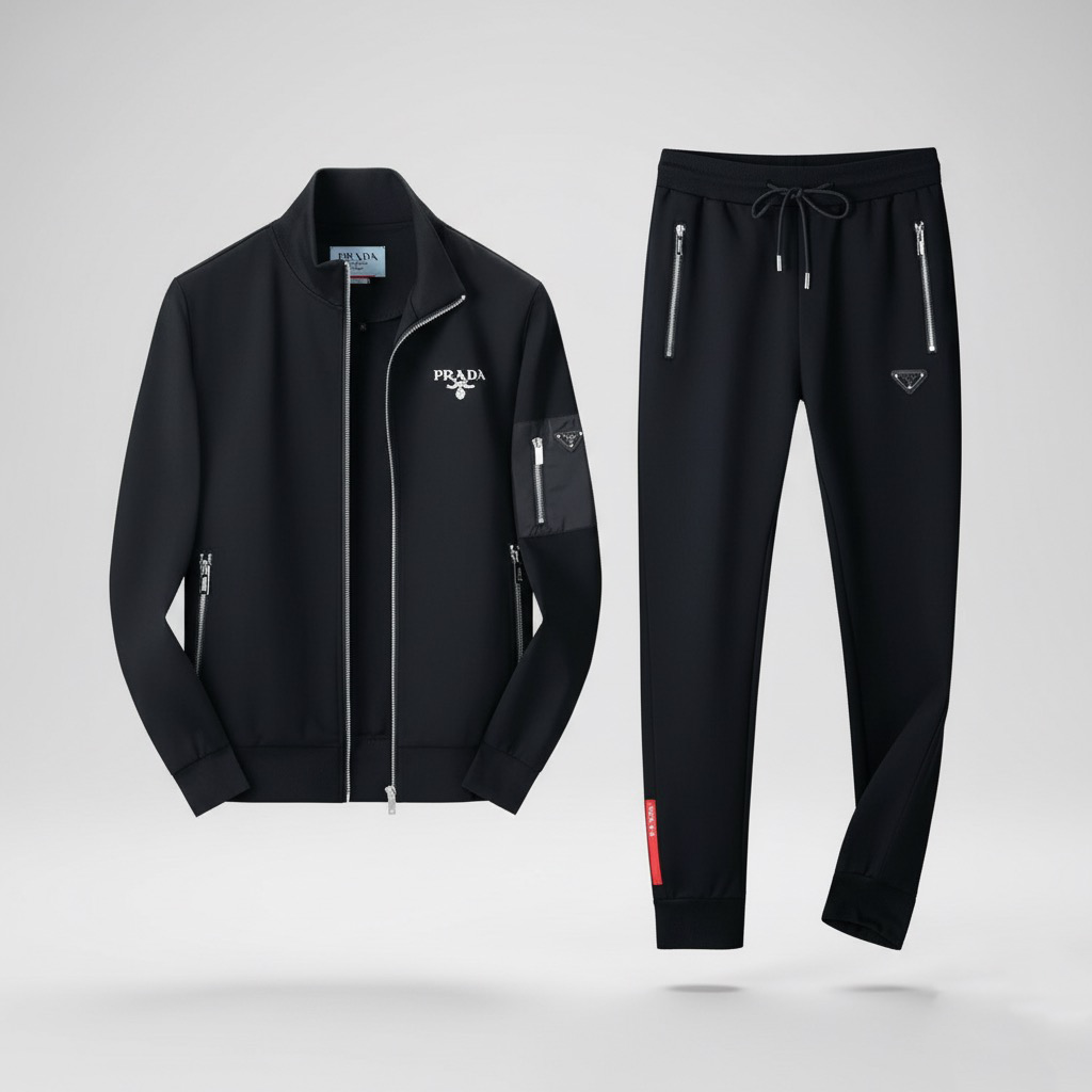 PRAD.A 8810 Men’s Tracksuit – Iconic Logo & Zippered Pockets