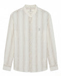 SHIRT HALF NICK STRIPE LINEN BC