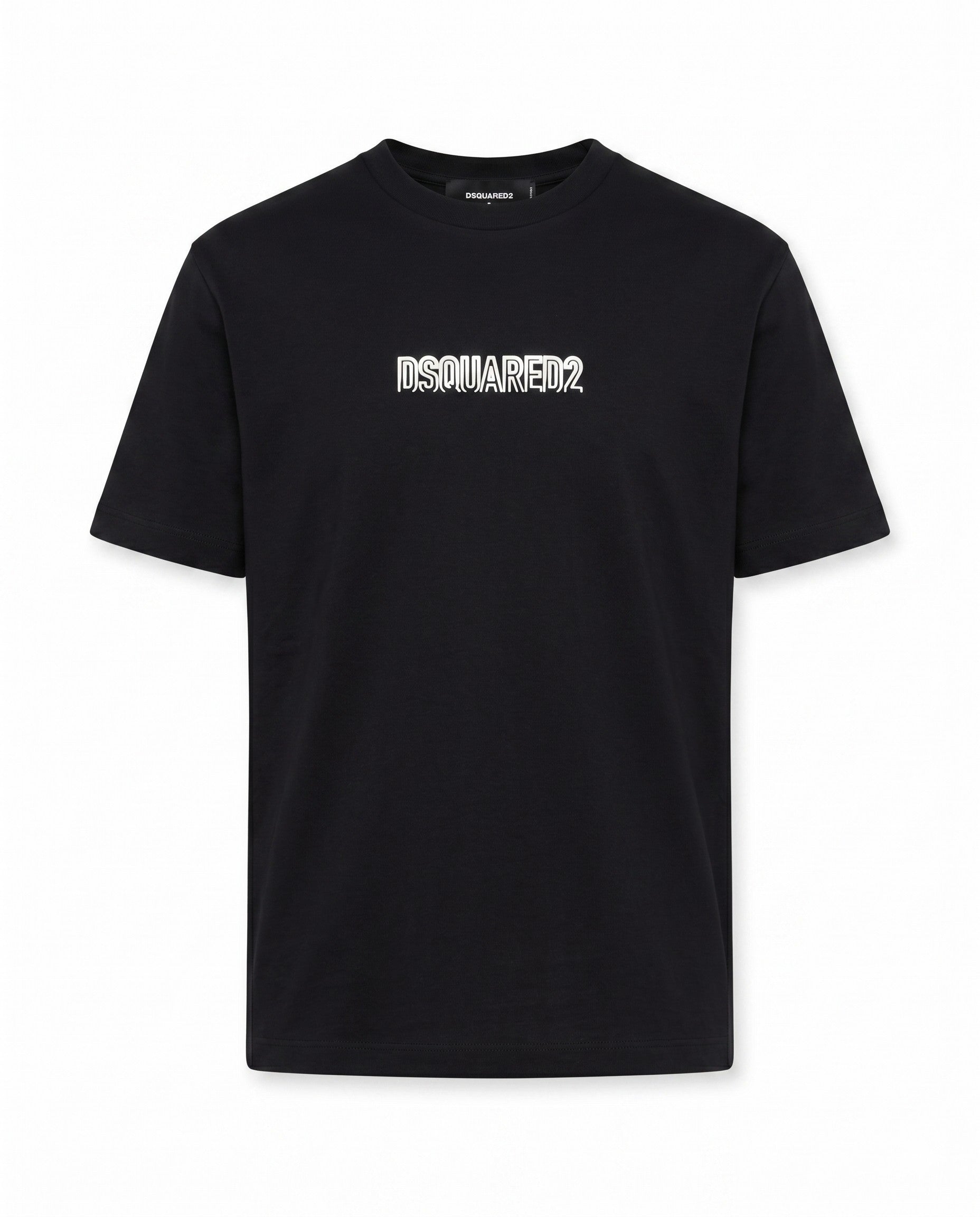 DS Q Men’s T‑Shirt with Small Text Print 266
