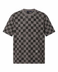 T‑SHIR T Men’s Tee with Full Checkered Pattern 11166