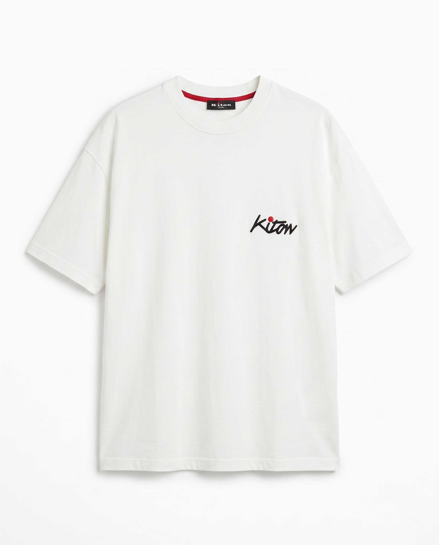 KITO N Men’s T‑shirt with Kiton Front Logo 1290