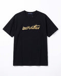 LOUIS VUITTO N Men’s Tee with Gold Louis Vuitton Script Print 11432
