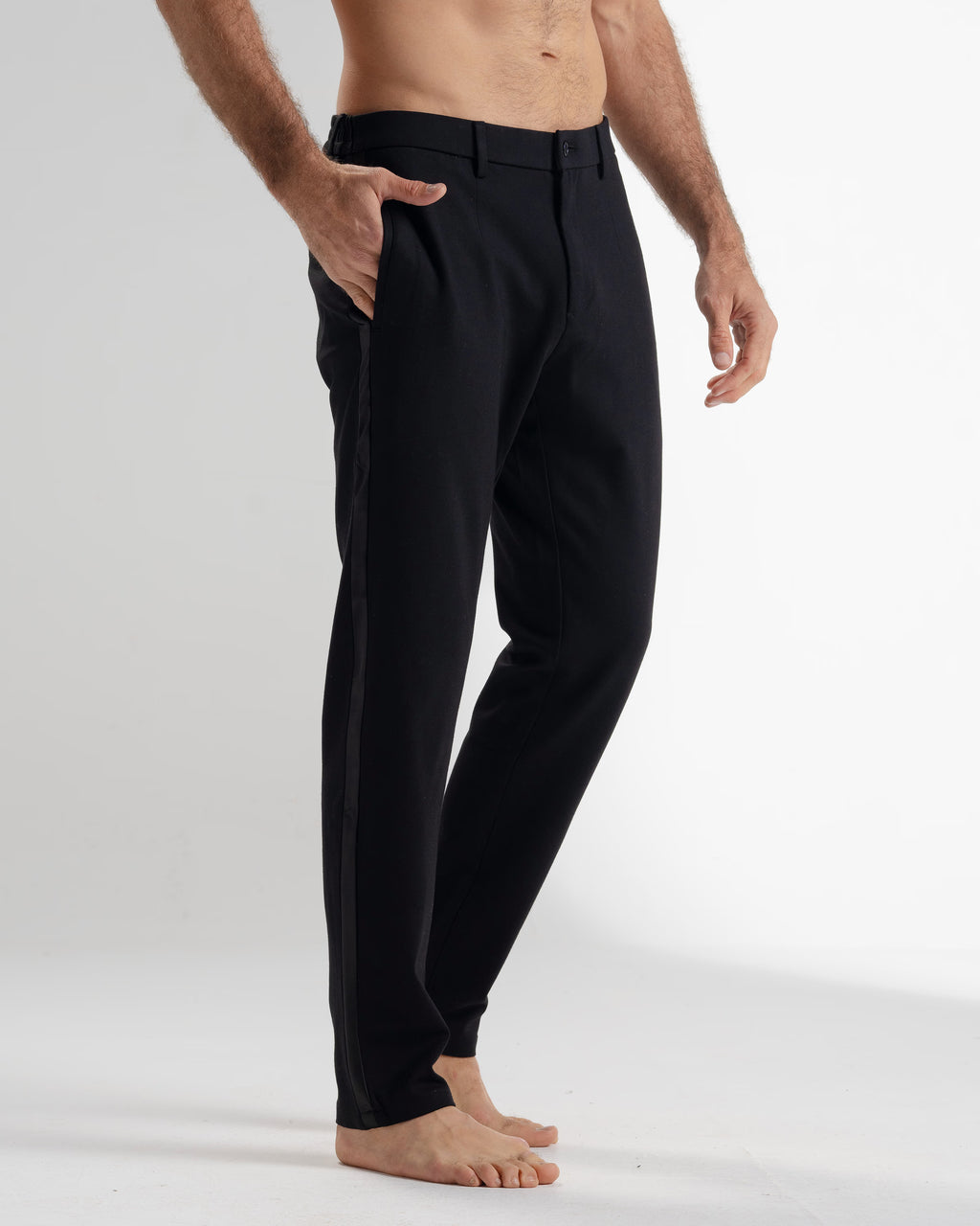 8509trouserblack line - black - 3